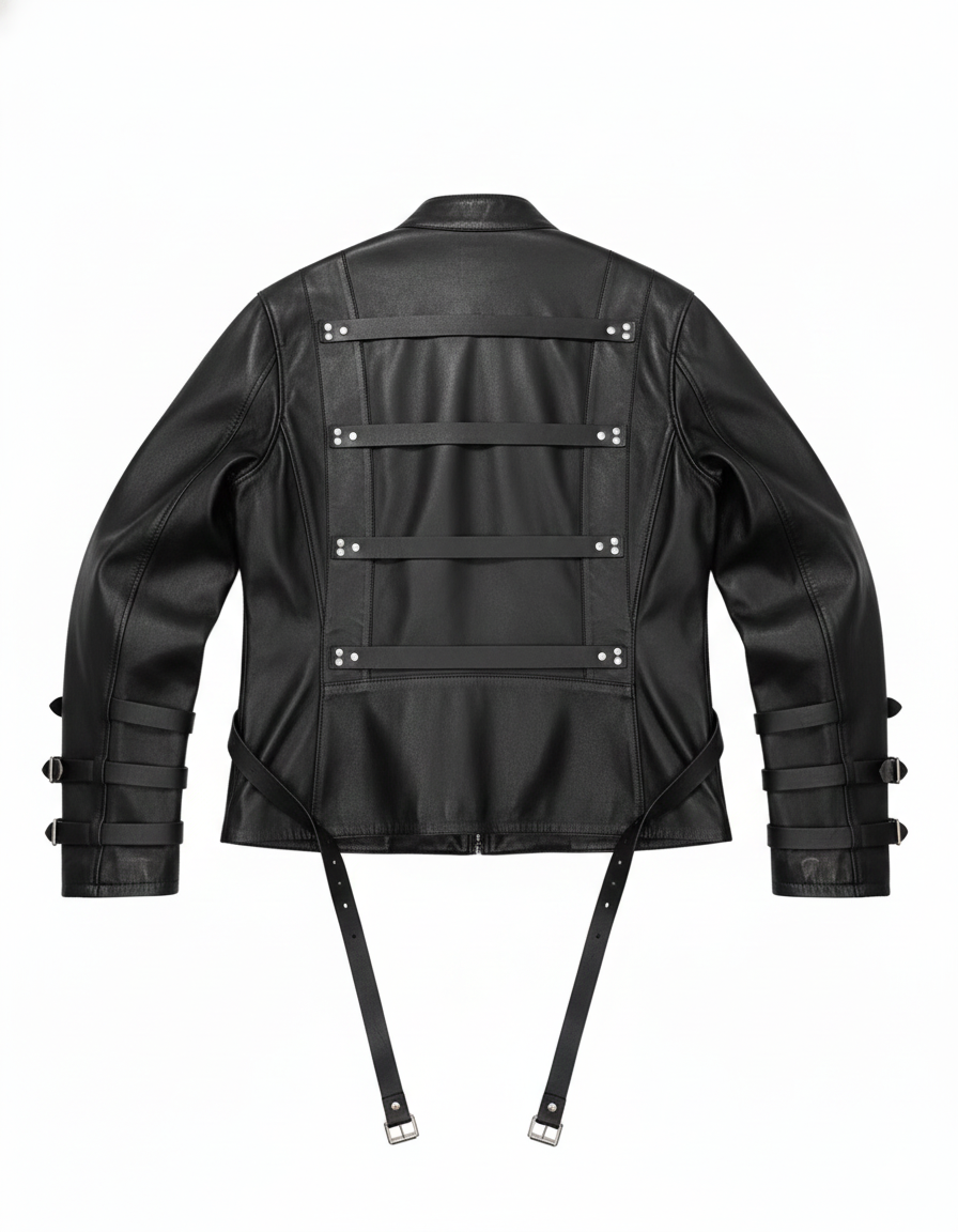 Strapped Utility Moto Jacket