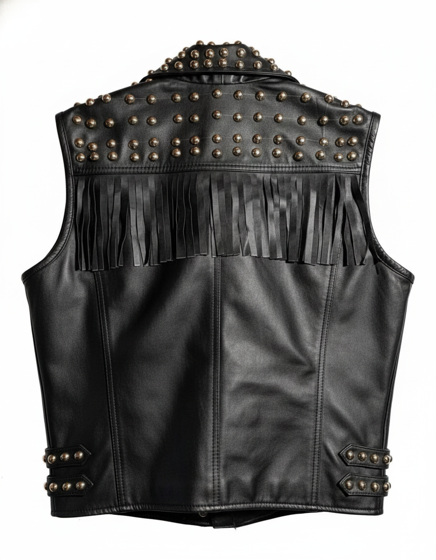 Studded Moto Vest