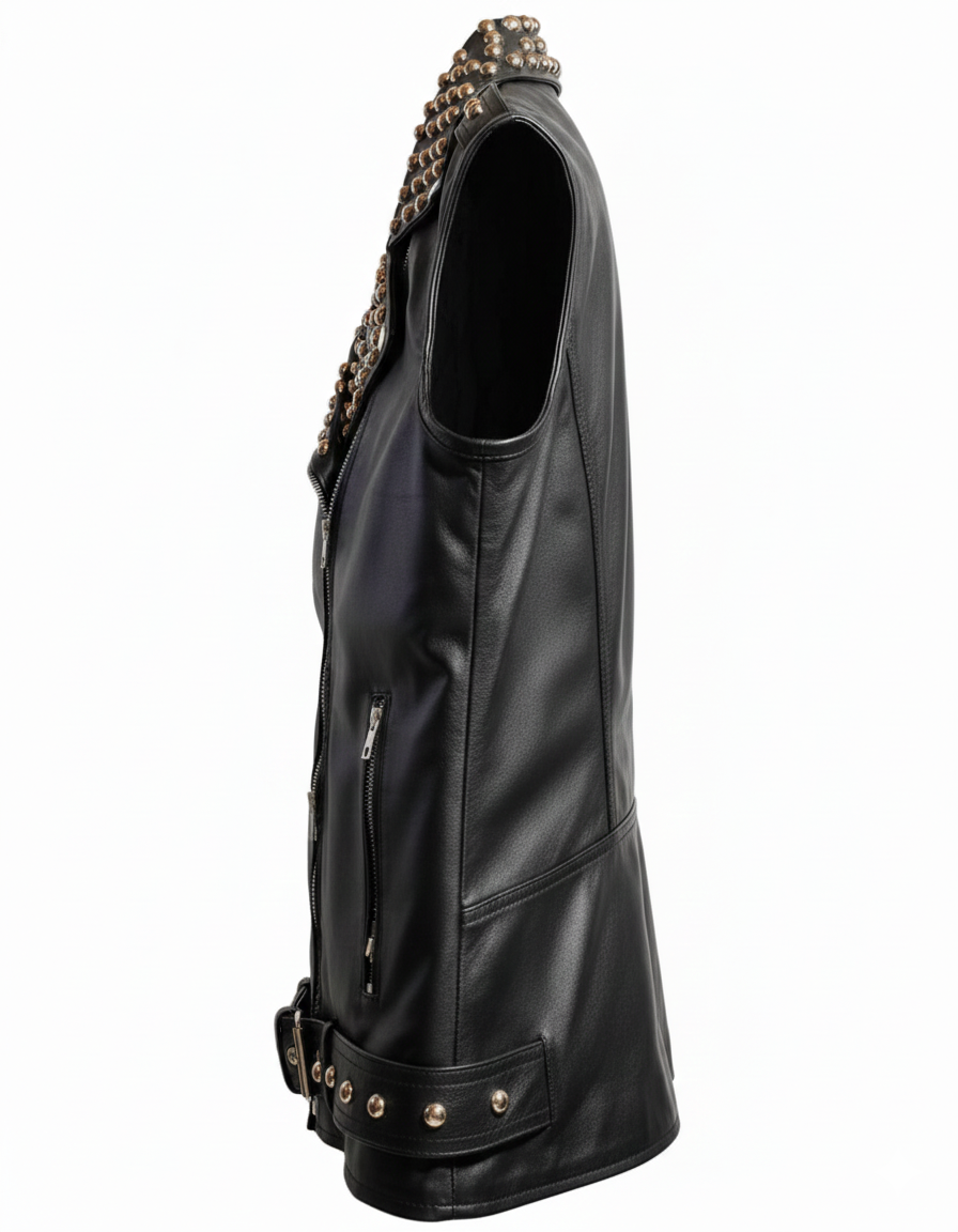 Studded Moto Vest