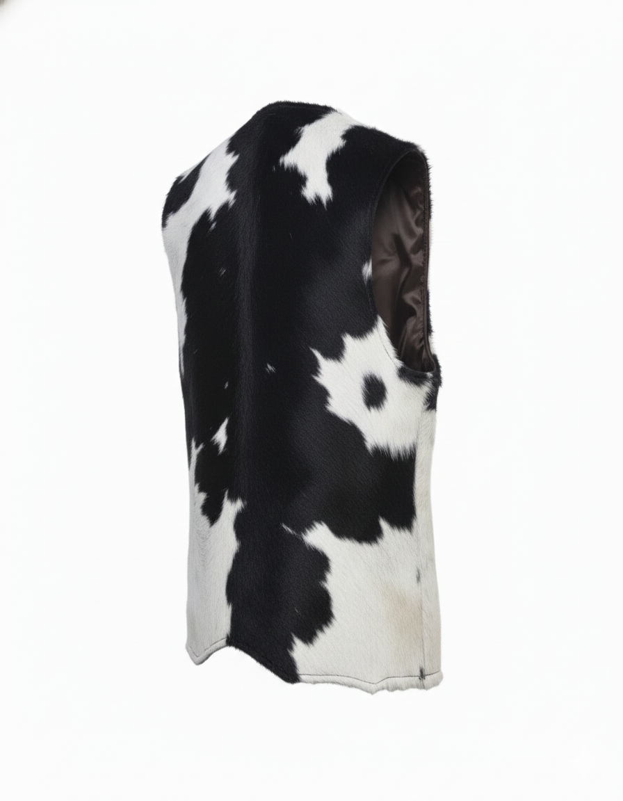 Cow Print Statement Vest
