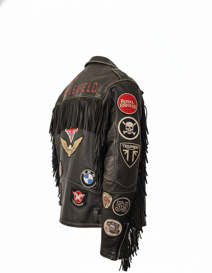 Fringed Heritage Patch Jacket