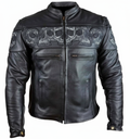 Skull Panel Moto Jacket