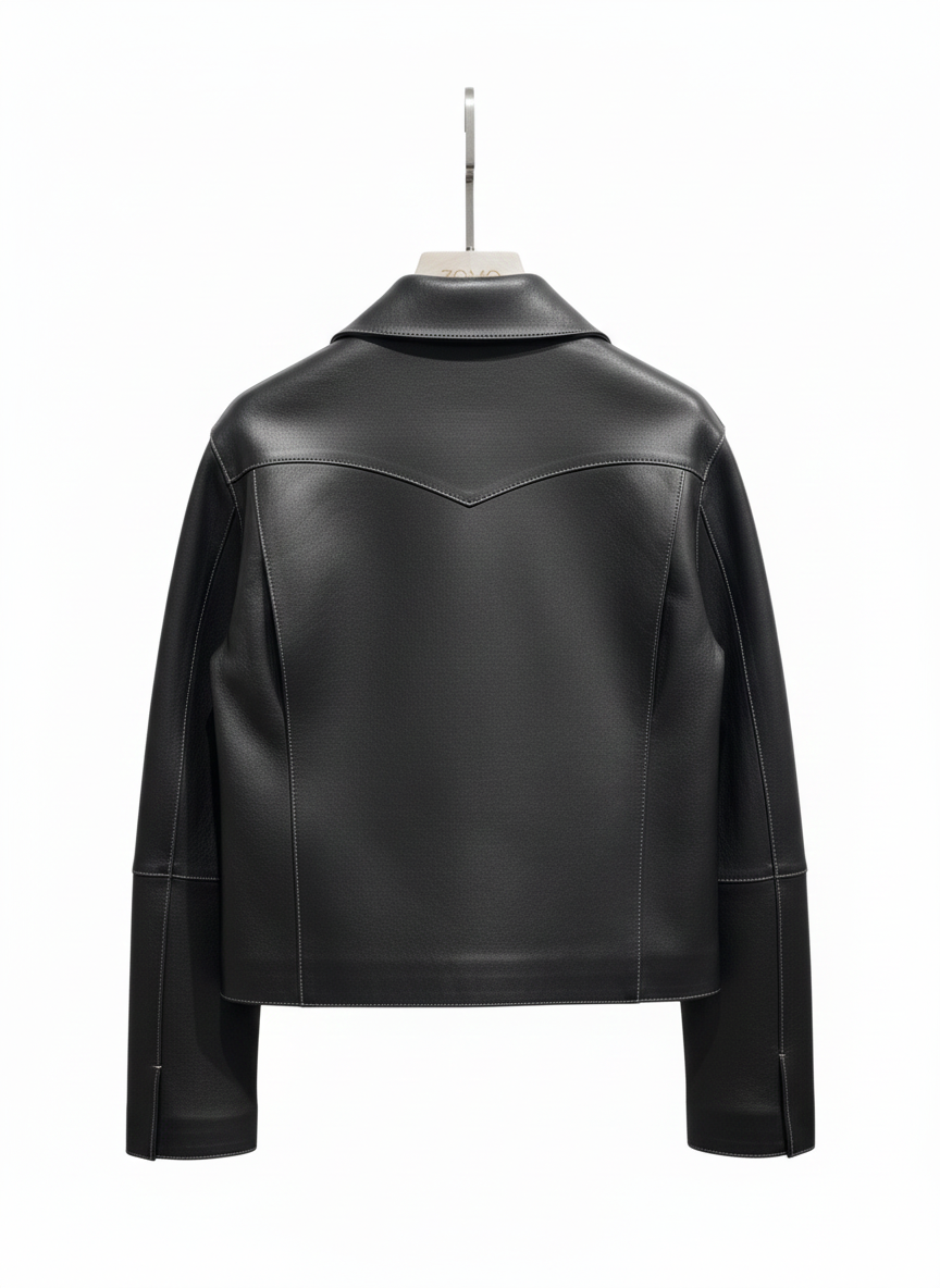 Minimal Black Cropped  Jacket