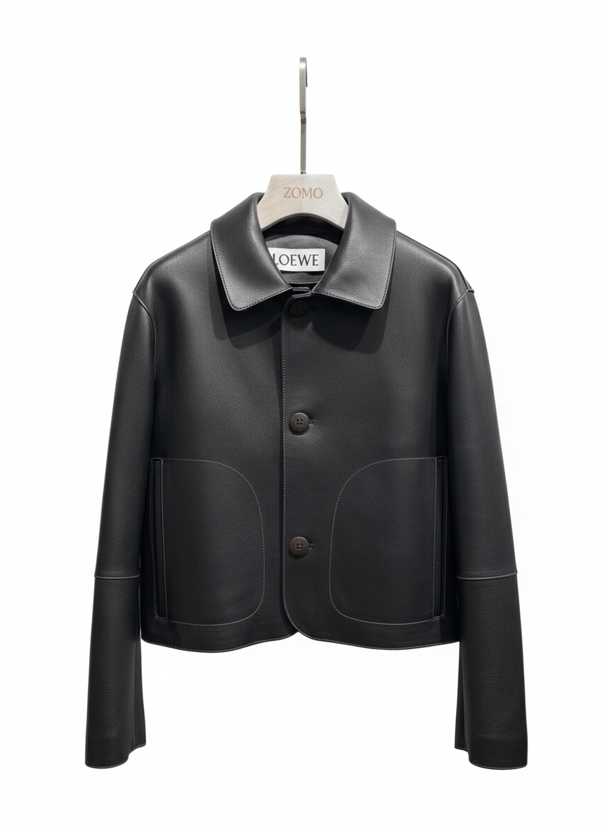 Minimal Black Cropped  Jacket