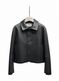 Minimal Black Cropped  Jacket