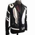 Futuristic Contrast Moto Jacket