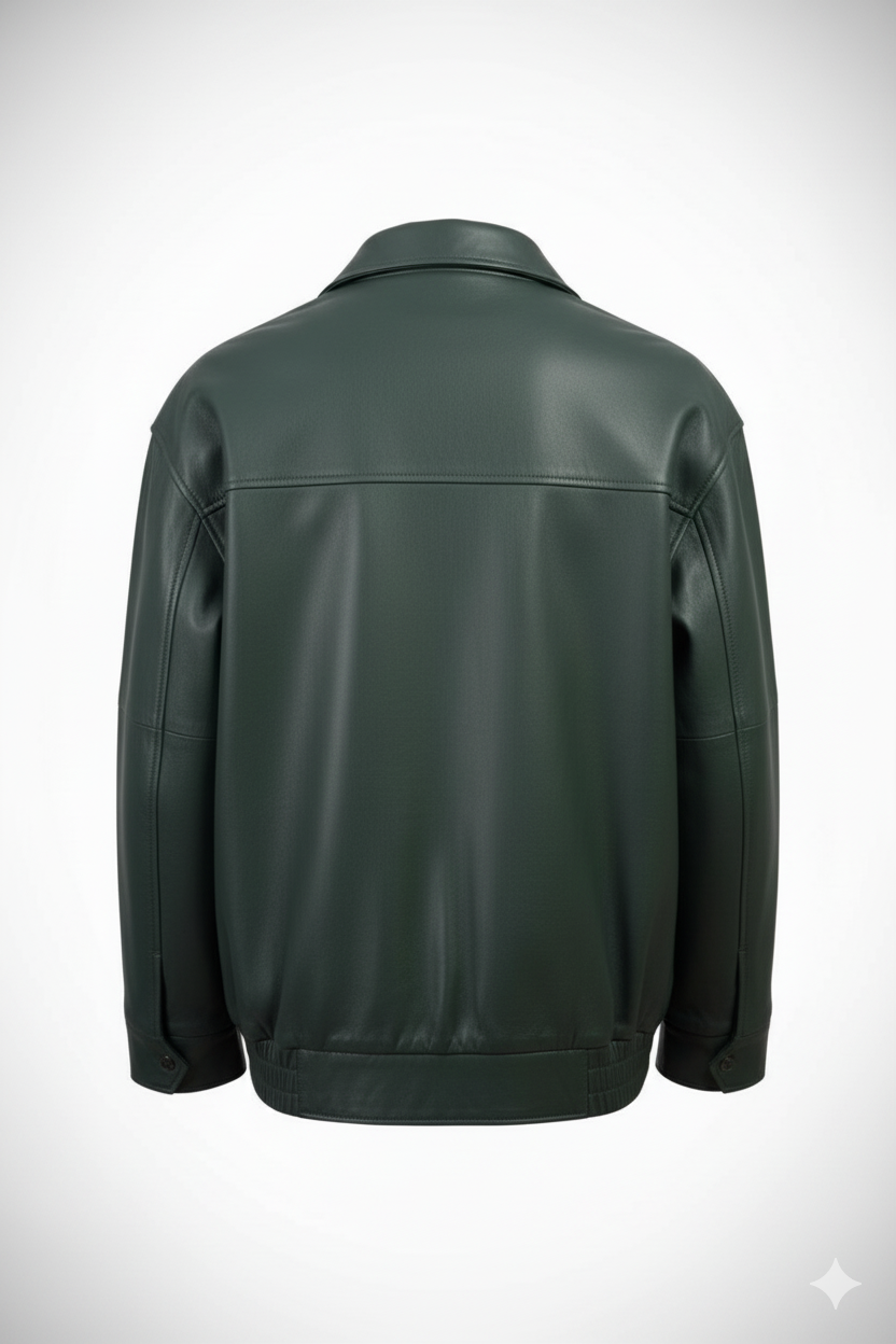 Men’s Biker Darkgreen Jacket