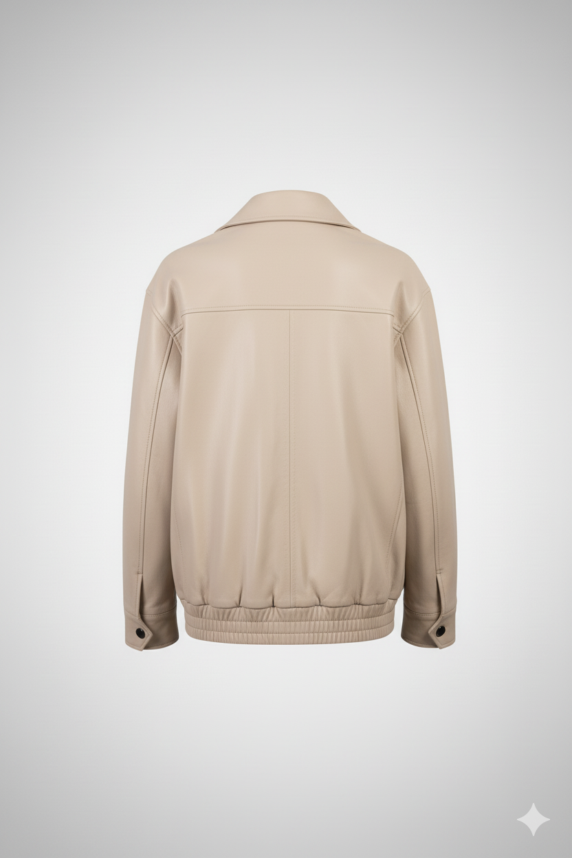 Men’s Biker Beige Jacket