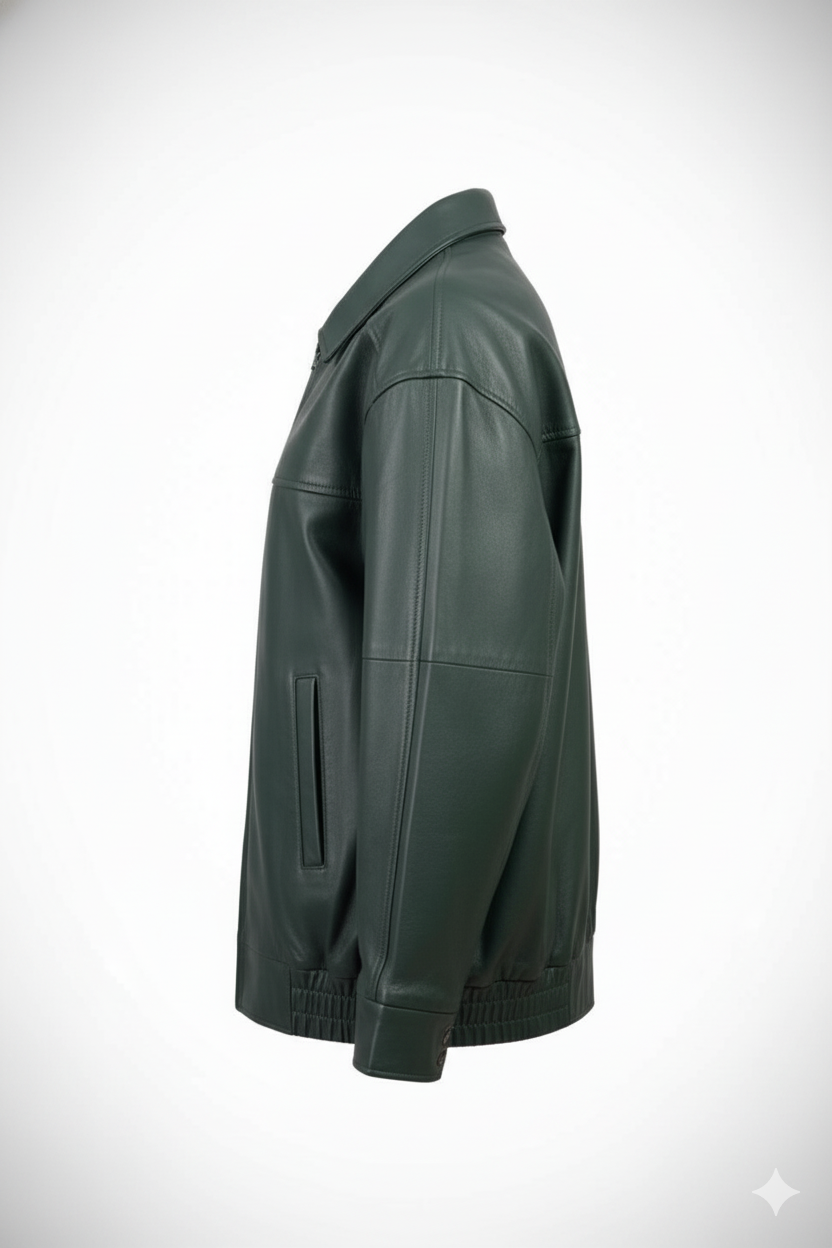 Men’s Biker Darkgreen Jacket