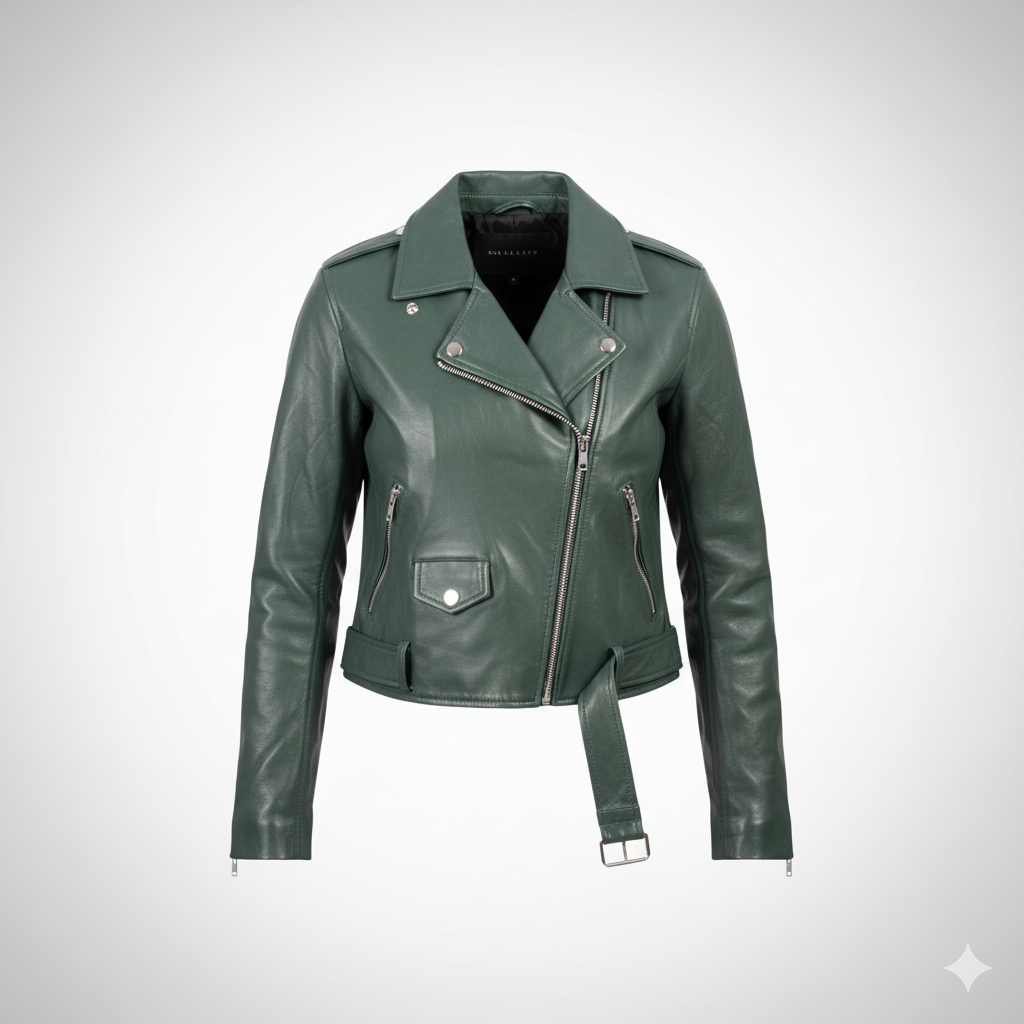 Women's cropped Darkgreen jacket