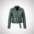 Women's cropped Darkgreen jacket