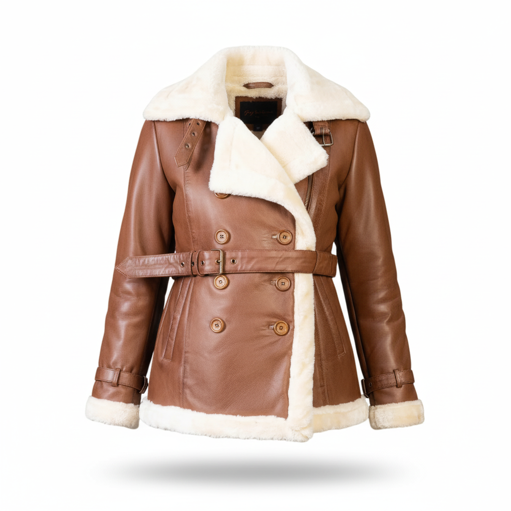 The Heritage Aviatrix - Plush Wool-Style Lined Brown
