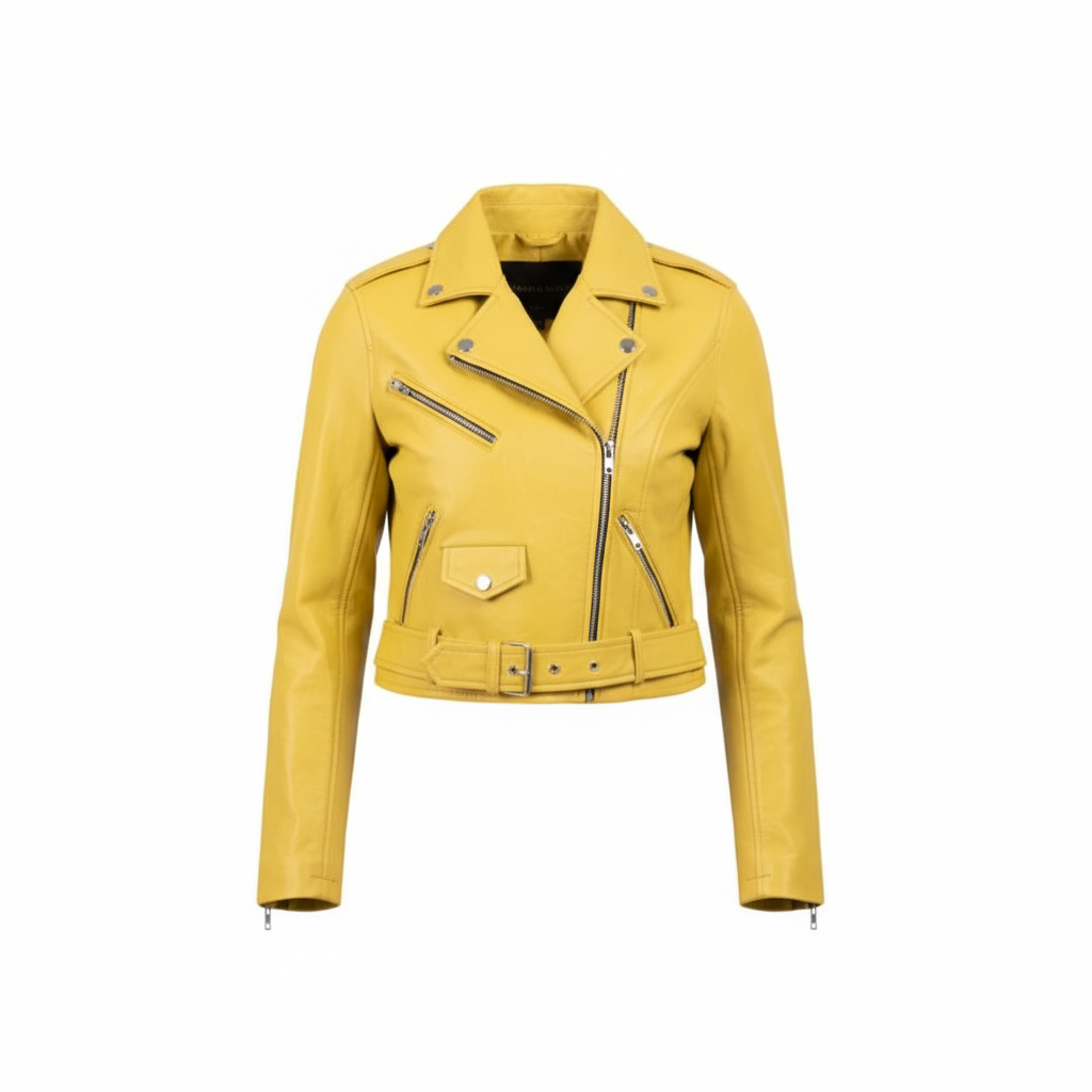 Women's cropped Yellow Jacket