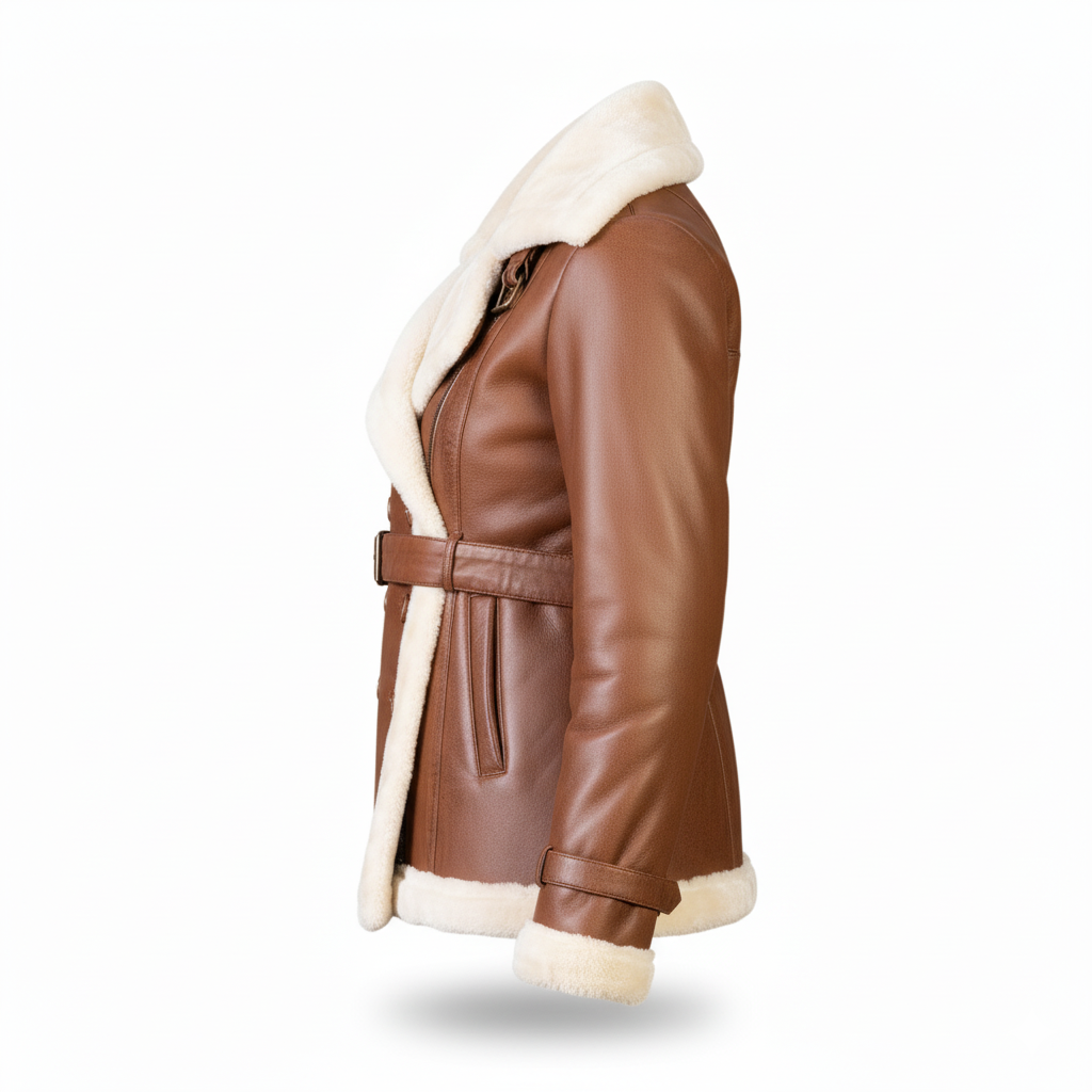 The Heritage Aviatrix - Plush Wool-Style Lined Brown
