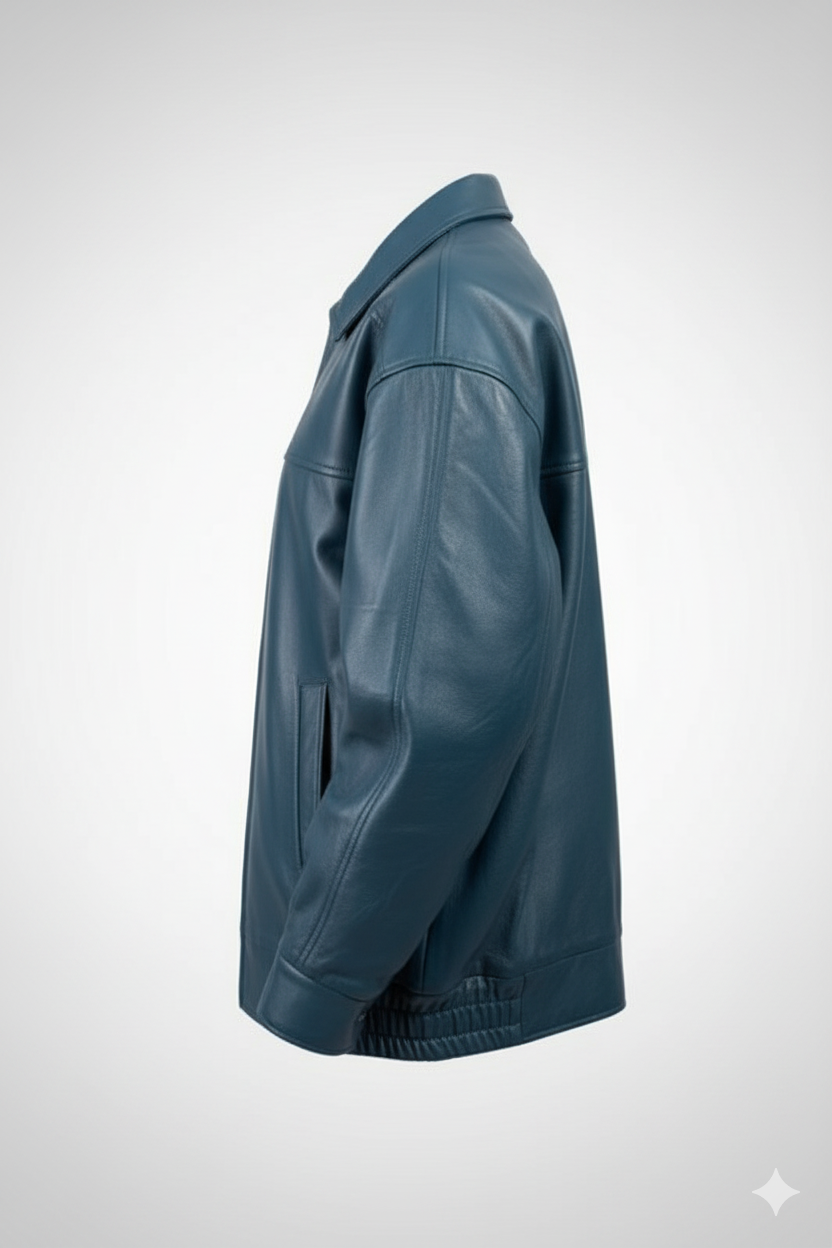 Men’s Biker  Blue Jacket