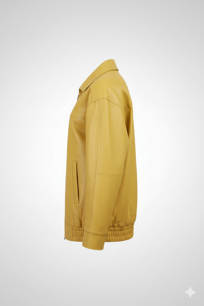 Men’s Biker  Yellow Jacket