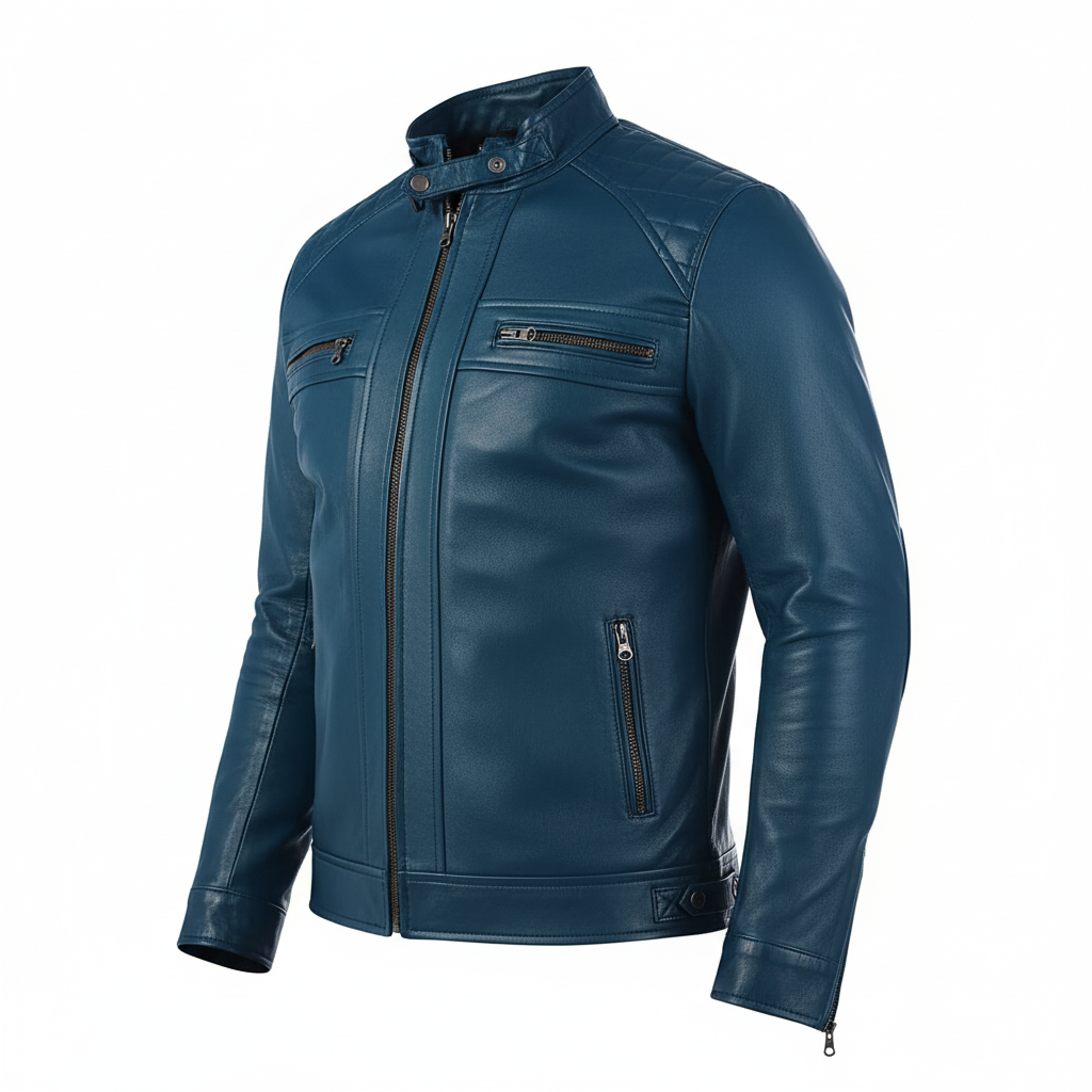Men's Blue Bomber Jacket