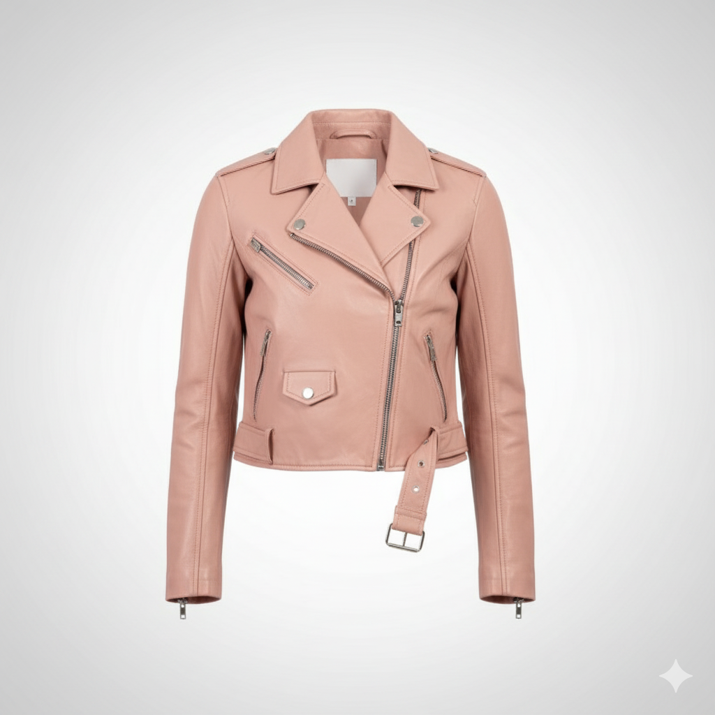 Women's cropped Pink Jacket