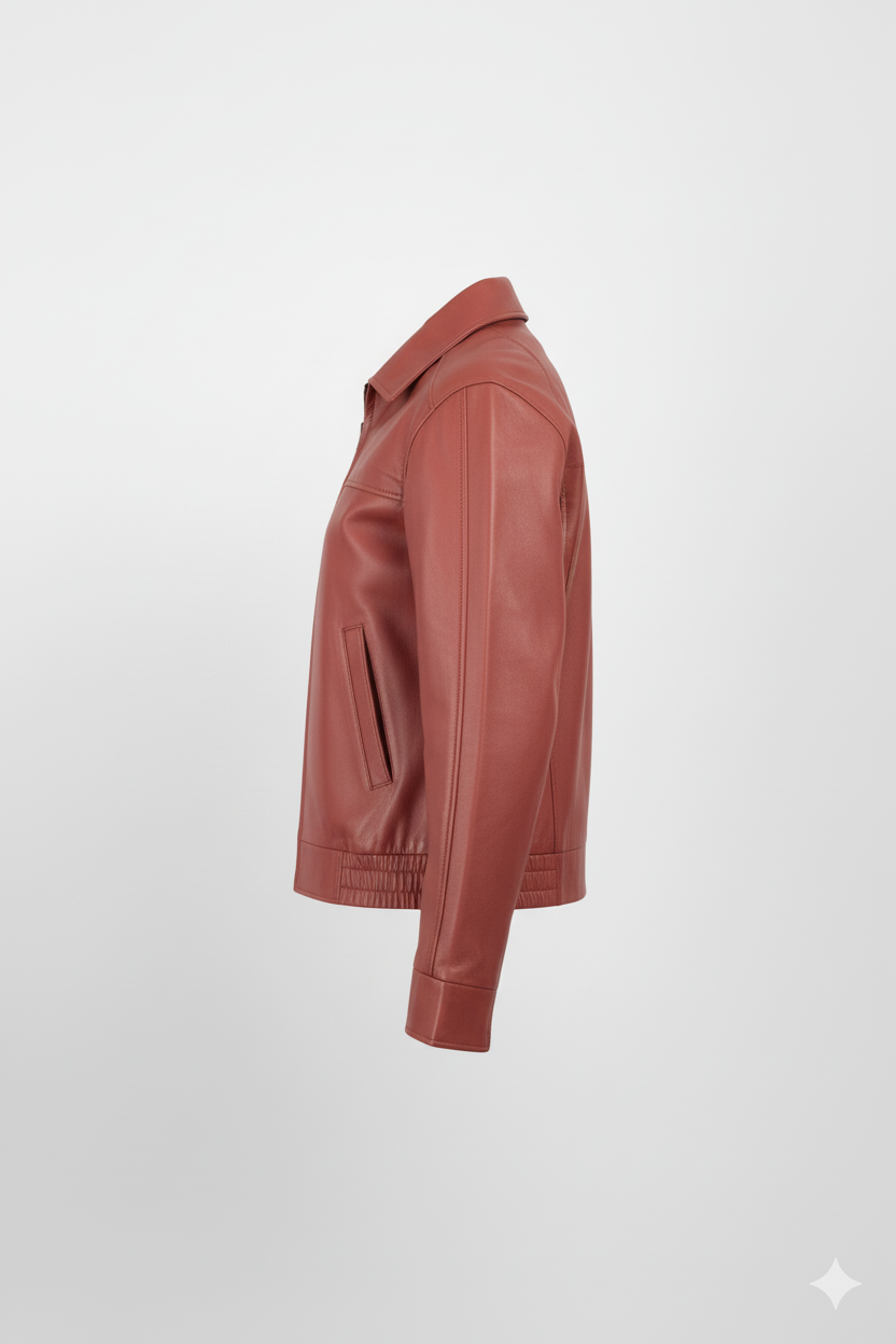 Men’s Biker Red Jacket