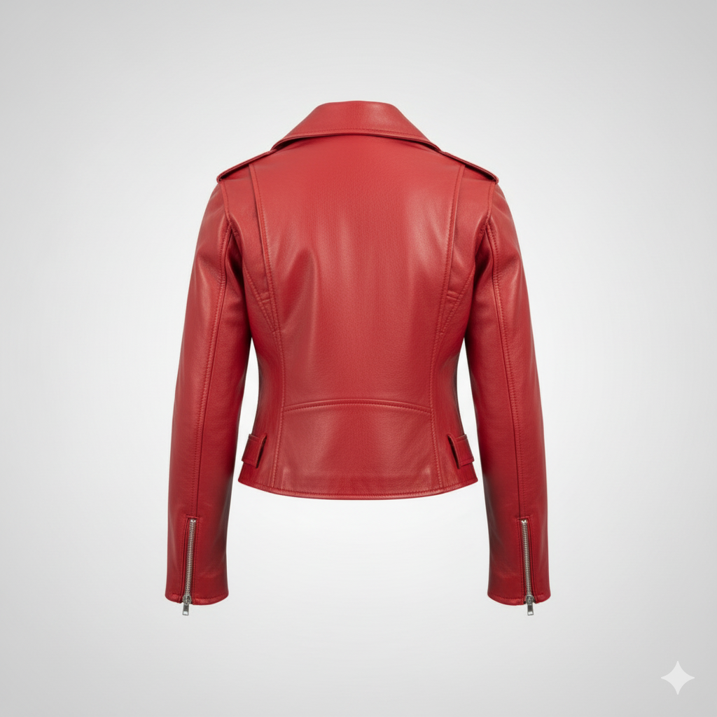 Women's cropped Red Jacket