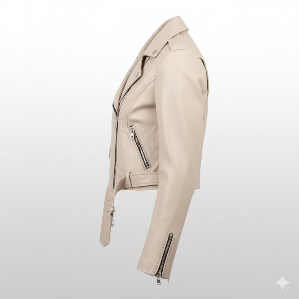 Women's cropped Lightbeige Jacket