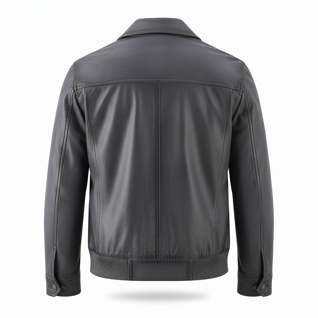 Men's dark grey bomber Style Jacket