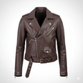 Women's Biker Brown jacket