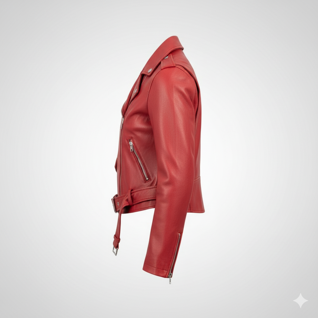 Women's cropped Red Jacket