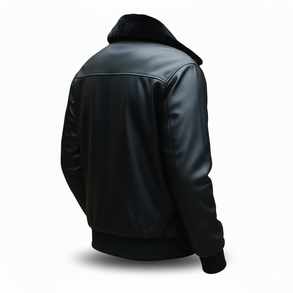 Men’s  Black Classic Biker Jacket