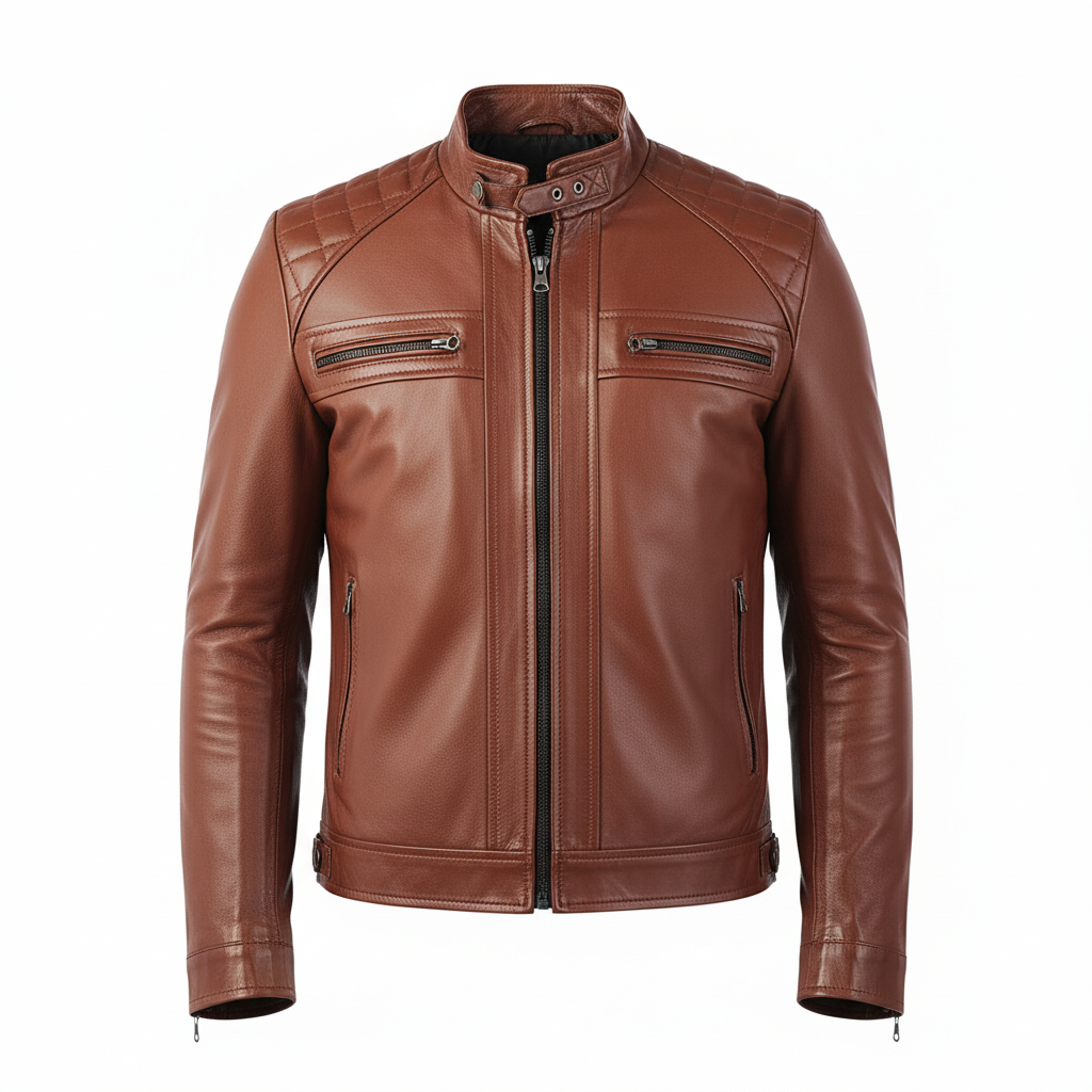 Men's light Brown Bomber Jacket
