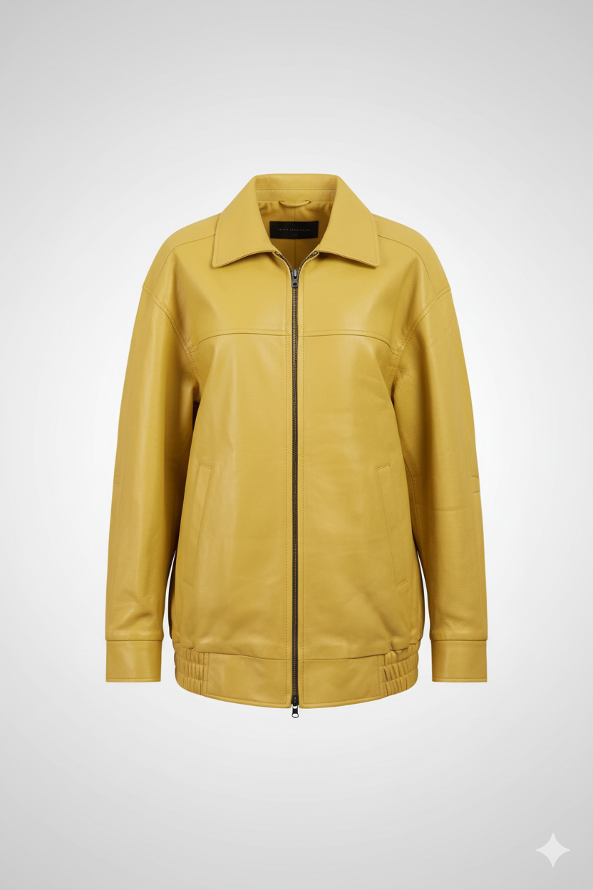 Men’s Biker  Yellow Jacket