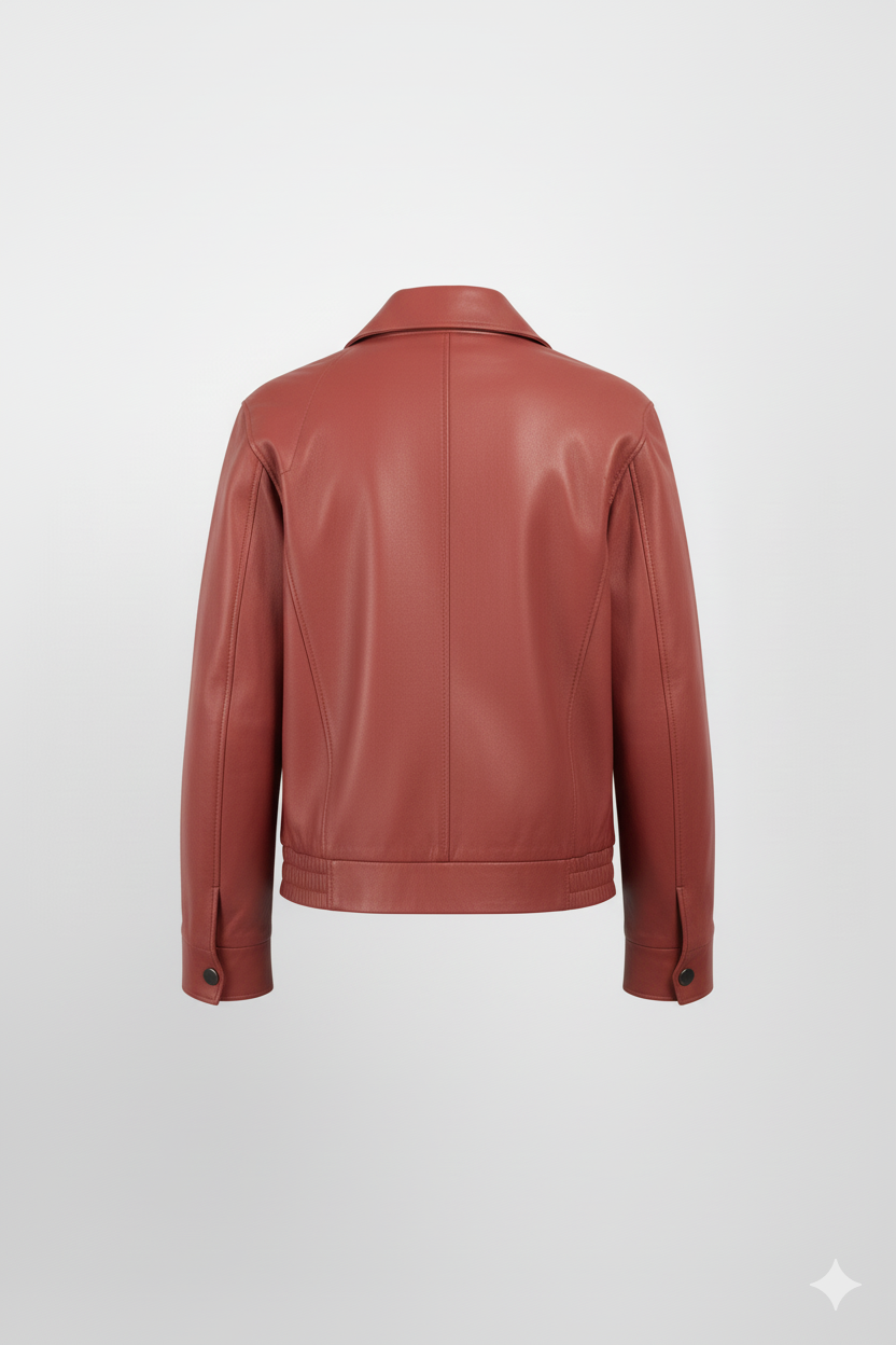 Men’s Biker Red Jacket