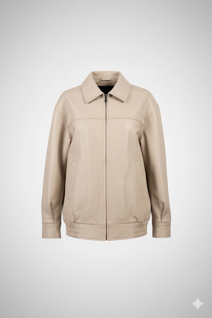 Men’s Biker Beige Jacket