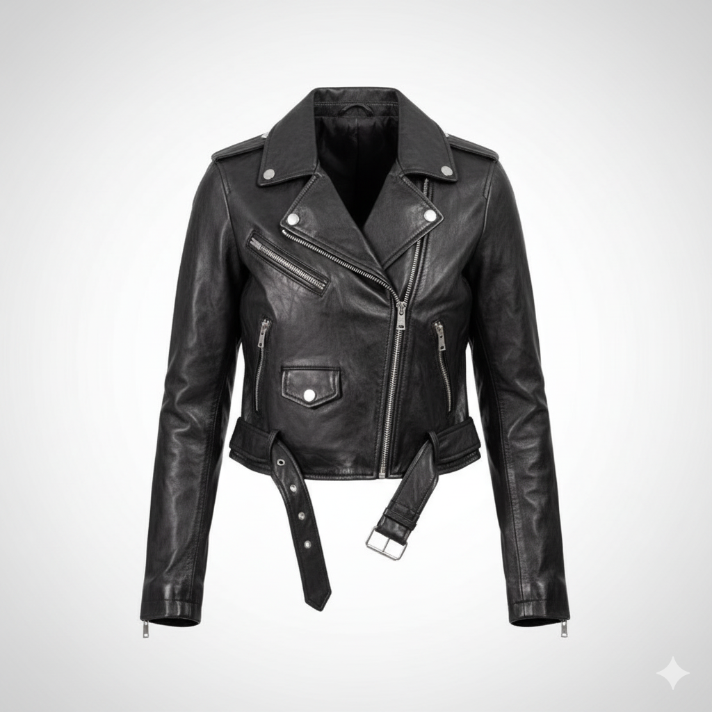 Women's Biker Black Jacket