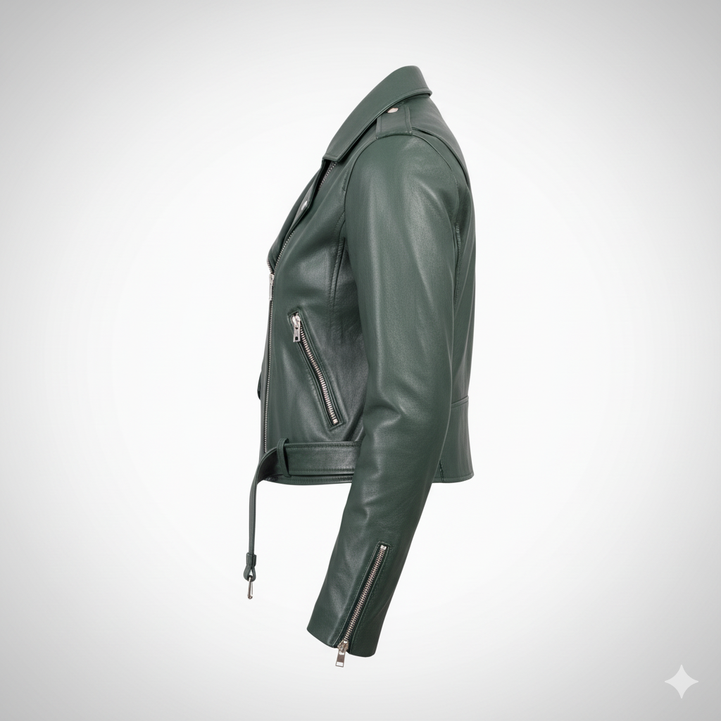 Women's cropped Darkgreen jacket