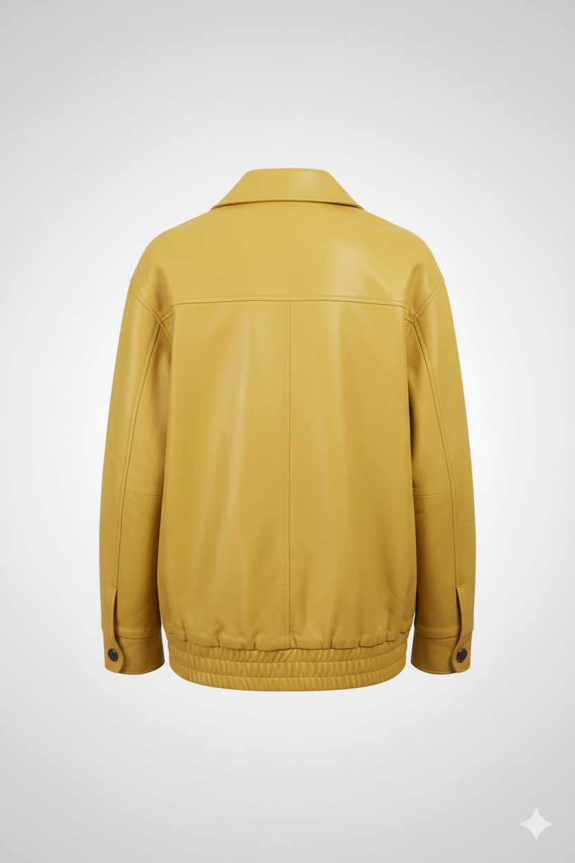 Men’s Biker  Yellow Jacket