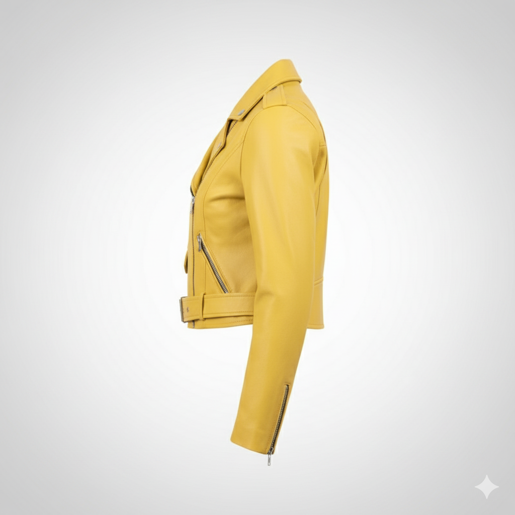 Women's cropped Yellow Jacket