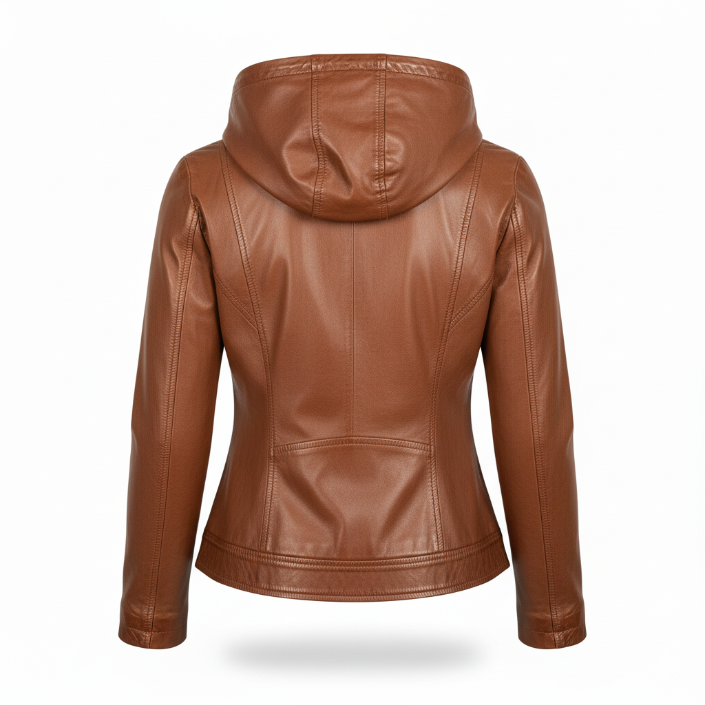 Women's Brown Hooded Jacket