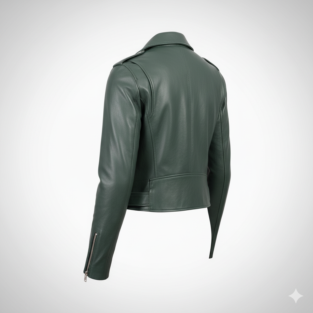 Women's cropped Darkgreen jacket