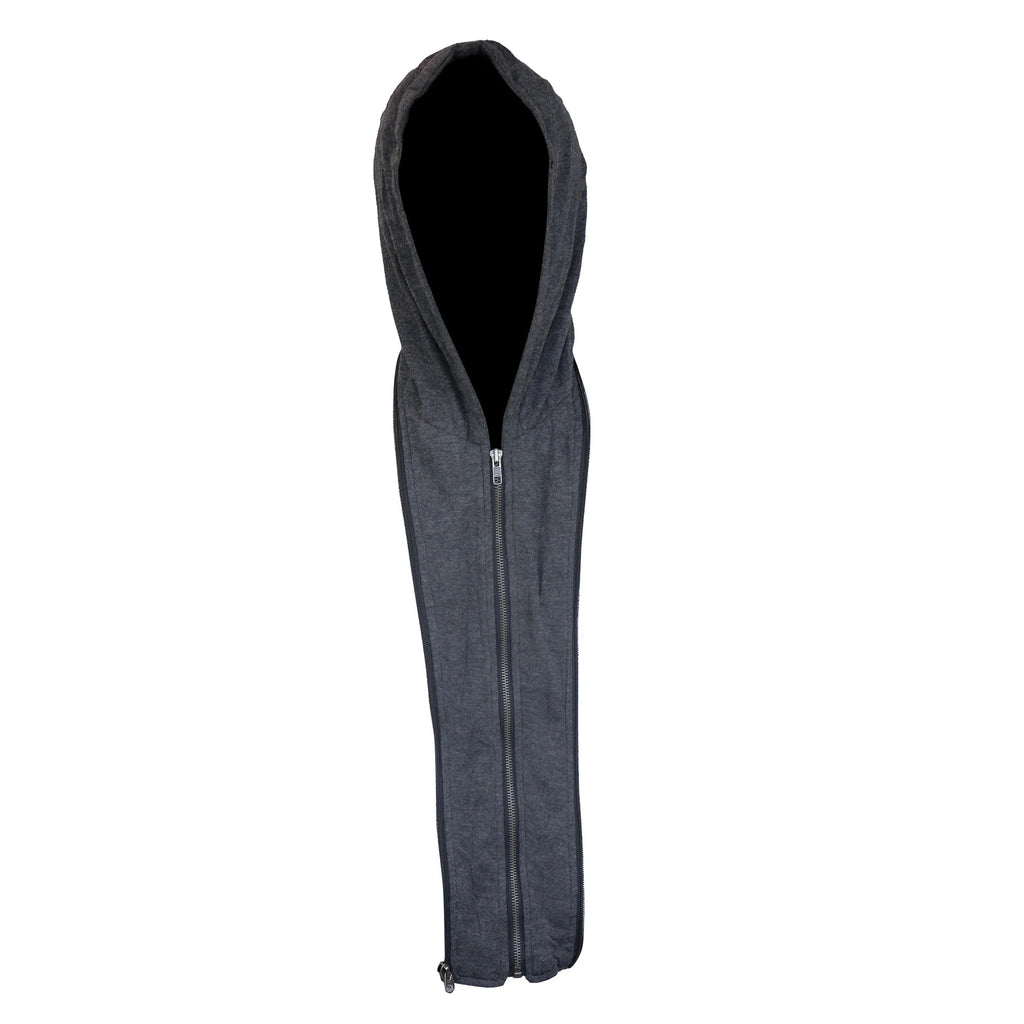 Men's Black Hoodie Bombar Tan Wax Jacket